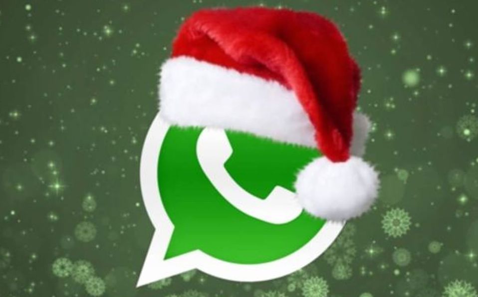 Cómo ponerle gorro navideño al logo de WHATSAPP