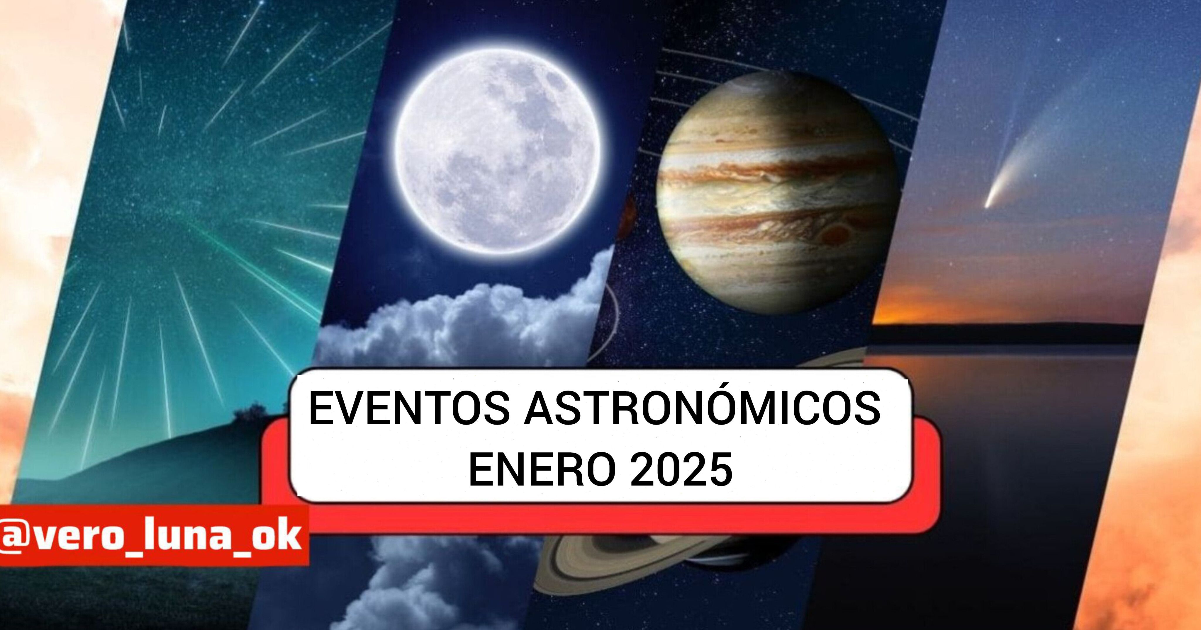 EVENTOS ASTRONÓMICOS ene 2025 por Verónica Luna, Astróloga.